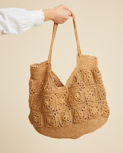 Kit Crochet Sac En Raphia Au Crochet Kit Sac Magic Bag Au Crochet
